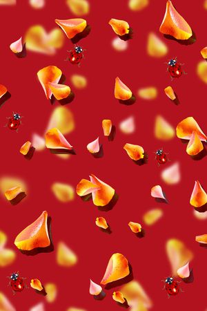 花瓣印花华亿平台图片