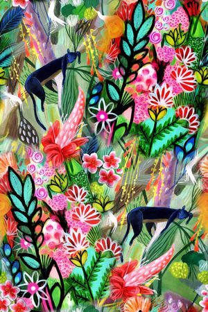 花卉印花华亿平台图片