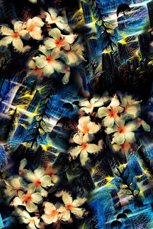 抽象印花华亿平台图片