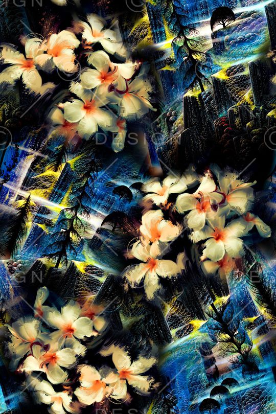 抽象印花华亿平台图片