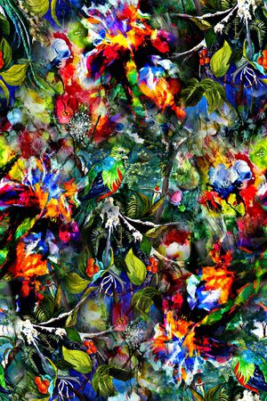 抽象印花华亿平台图片