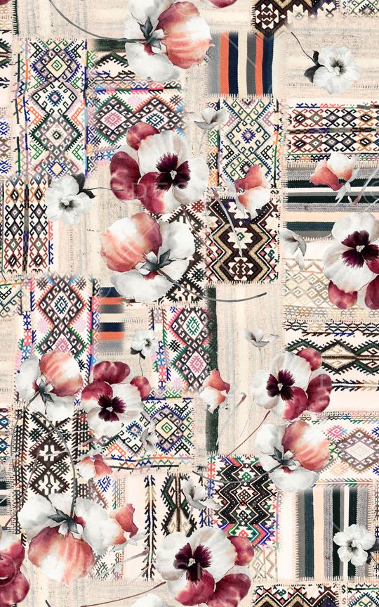 民族风印花华亿平台图片