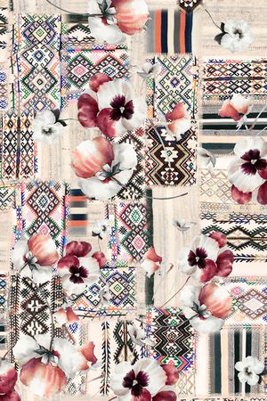 民族风印花华亿平台图片