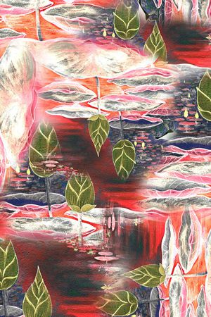 抽象印花华亿平台图片