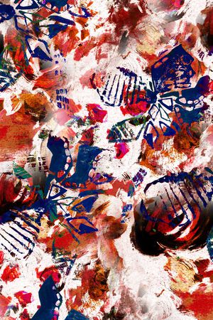 抽象印花华亿平台图片