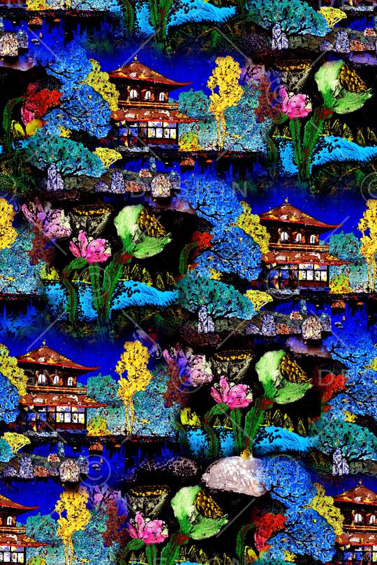 抽象印花华亿平台图片