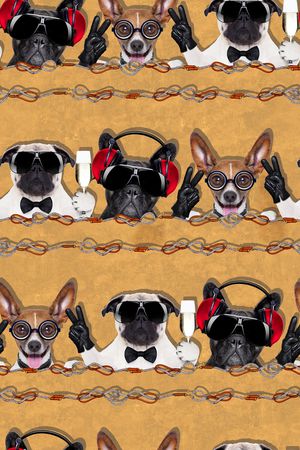 卡通动物印花华亿平台图片