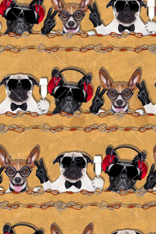 卡通动物印花华亿平台图片