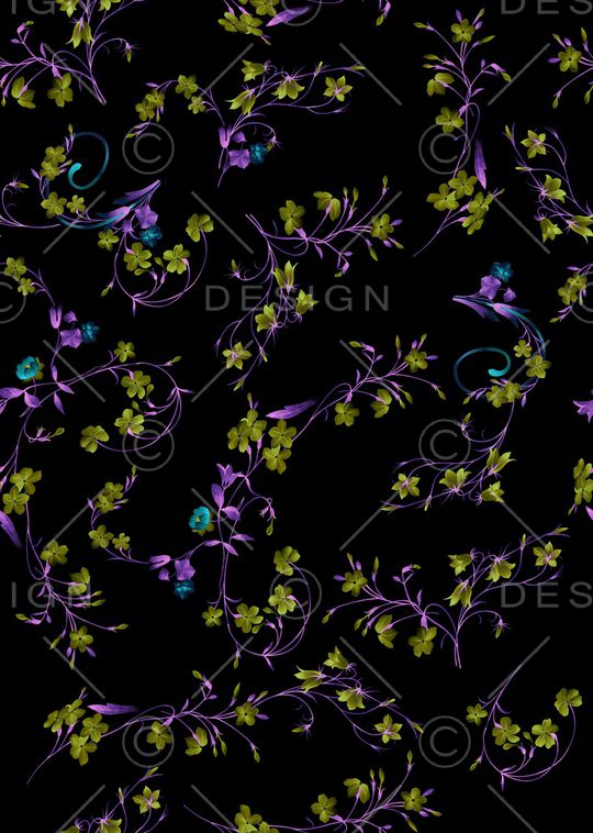 小碎花印花华亿平台图片