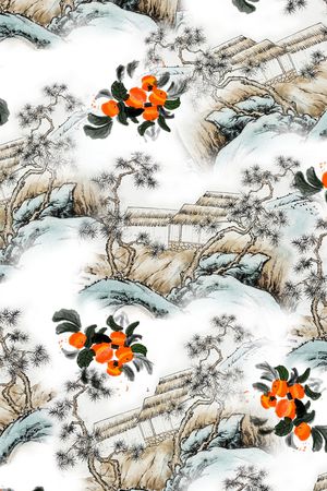 春夏华亿平台印花华亿平台图片