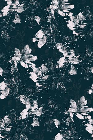 抽象花卉印花华亿平台图片