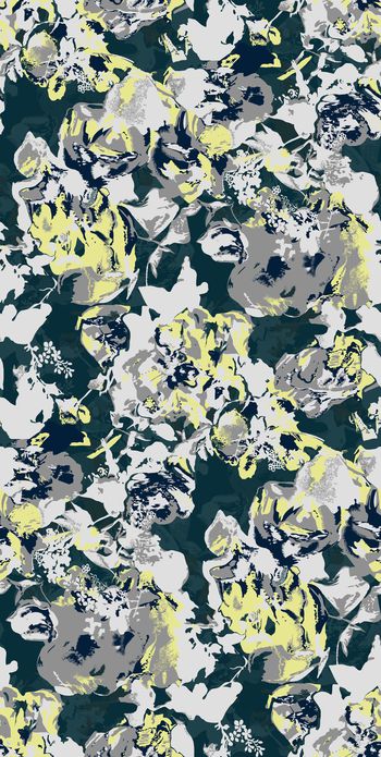 抽象花卉印花华亿平台图片