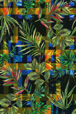 抽象花卉印花华亿平台图片