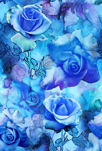 1021142-花季墨彩-蓝