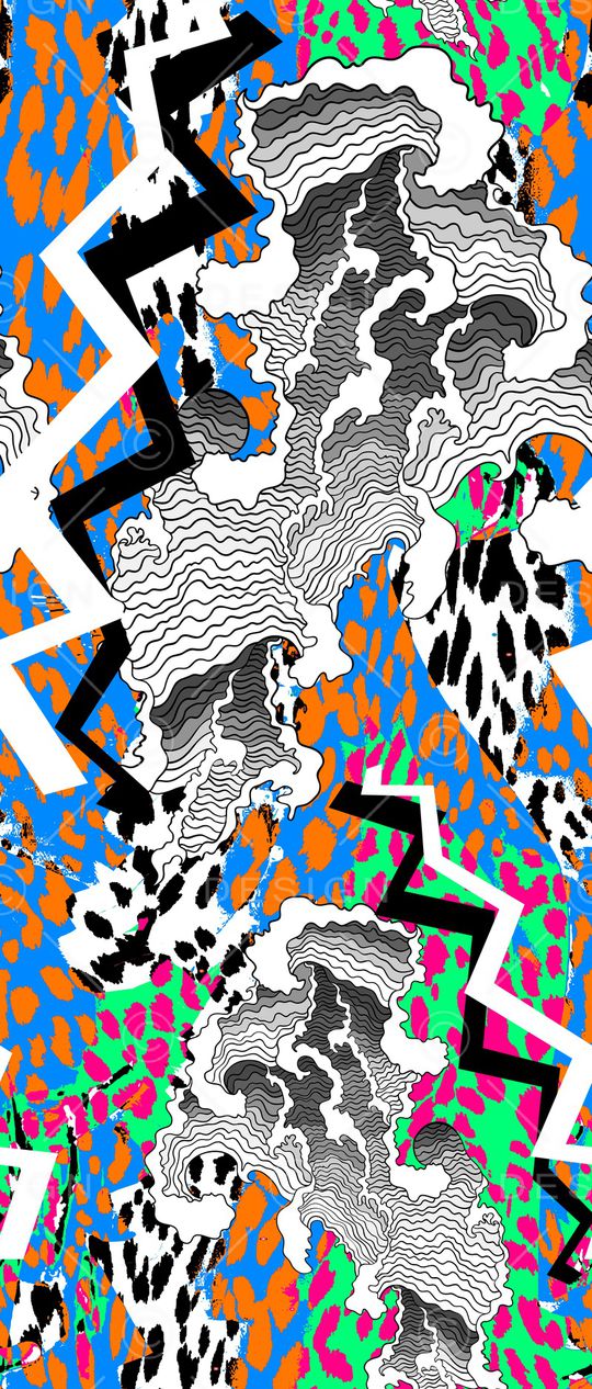 条纹印花华亿平台图片