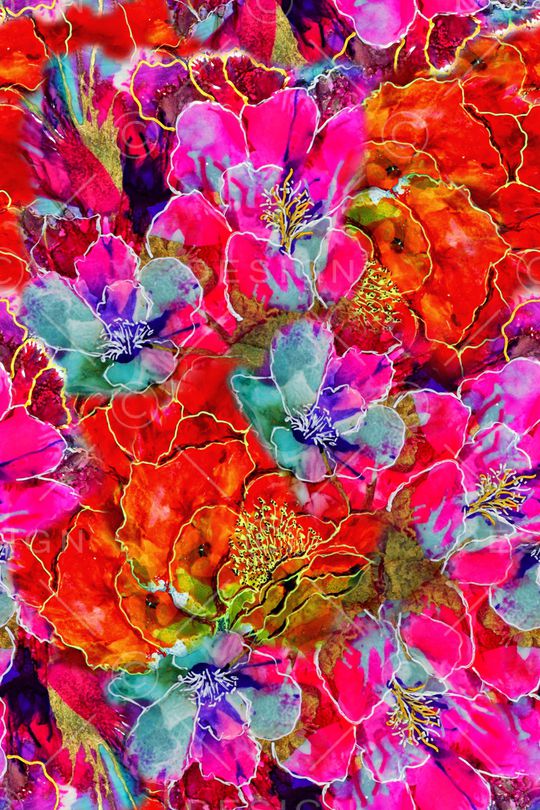 抽象印花华亿平台图片