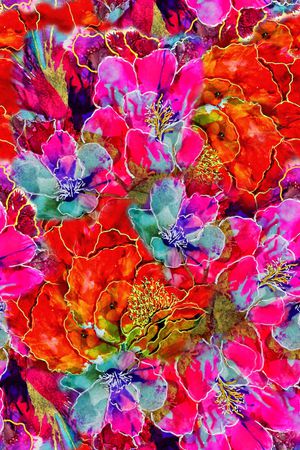 抽象印花华亿平台图片