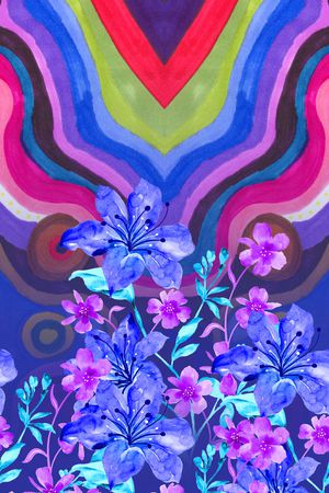 连衣裙裙子印花华亿平台图片