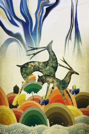 鹿印花华亿平台图片