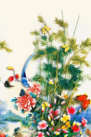 花卉印花华亿平台图片