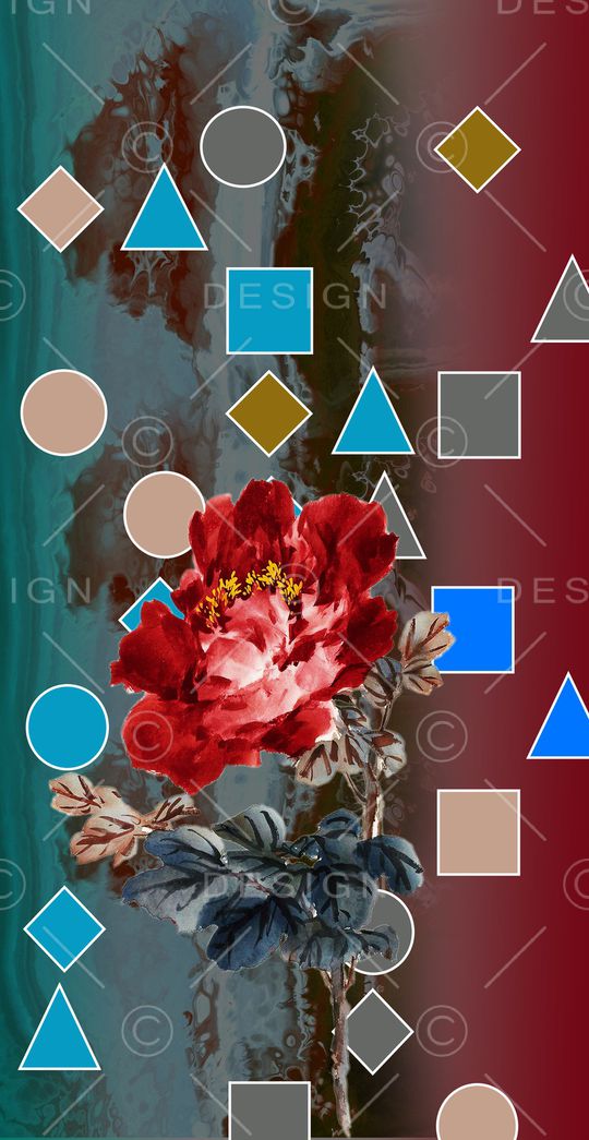 几何定位印花华亿平台图片