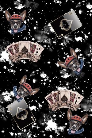 复古印花华亿平台图片