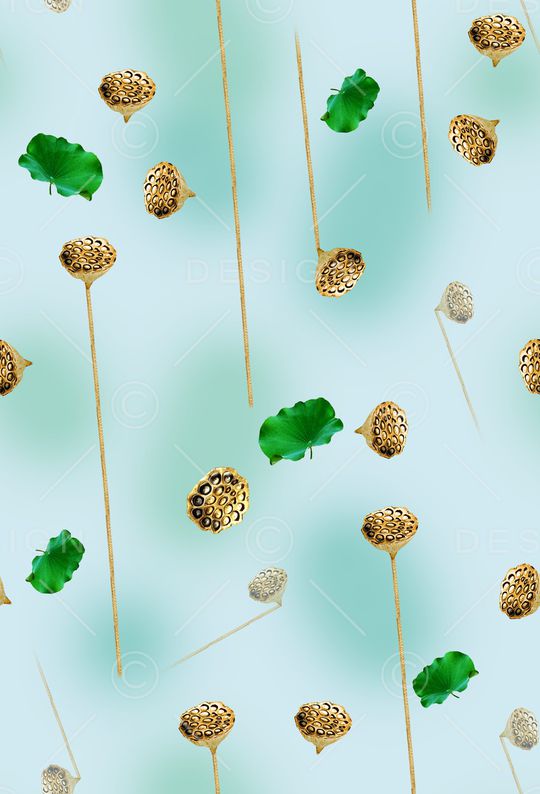 清爽花印花华亿平台图片