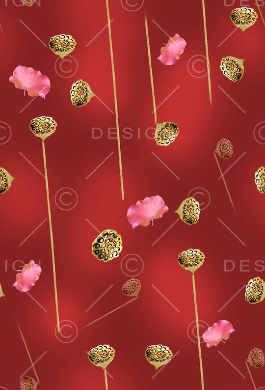 清爽花印花华亿平台图片