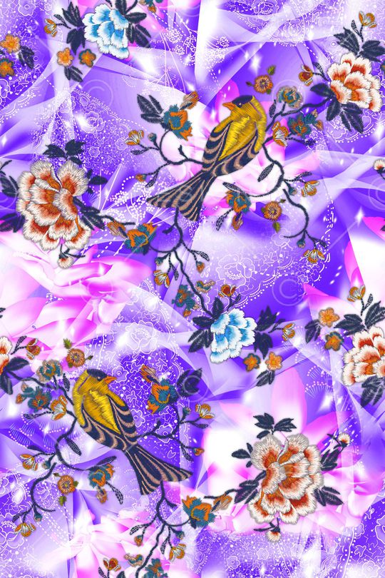 抽象印花华亿平台图片