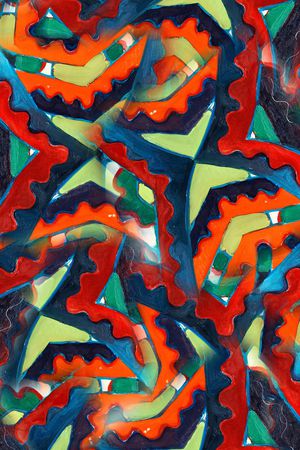 抽象印花华亿平台图片