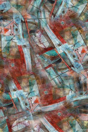 抽象印花华亿平台图片