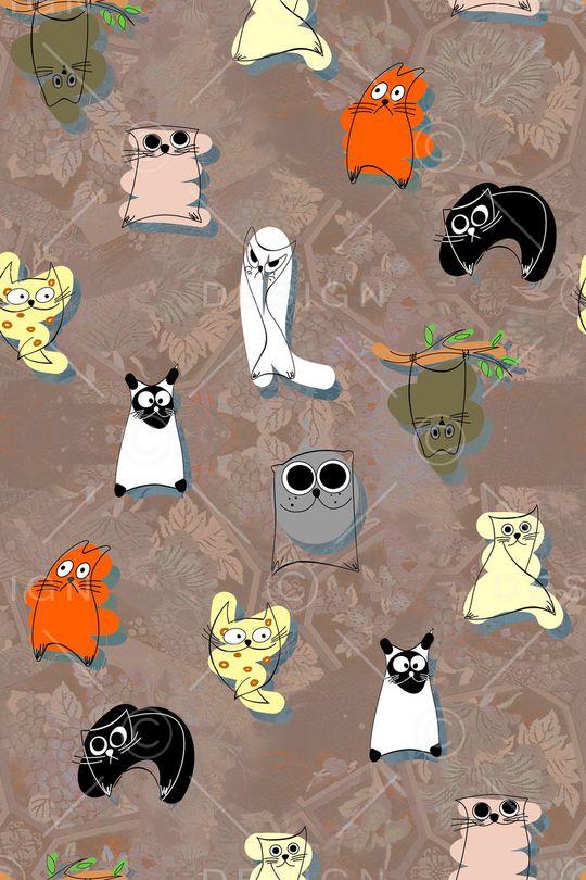 卡通动物印花华亿平台图片