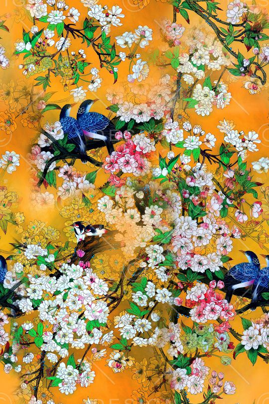 鸟印花华亿平台图片