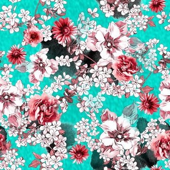 小碎花印花华亿平台图片