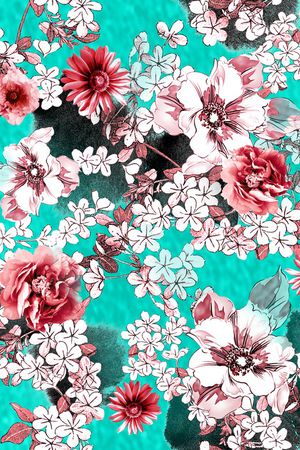 小碎花印花华亿平台图片