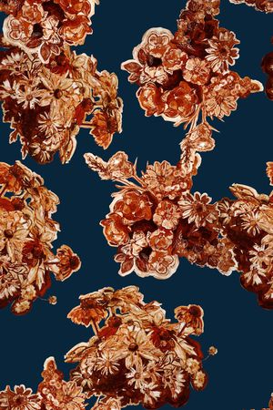 抽象花卉印花华亿平台图片