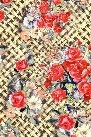 格子印花华亿平台图片