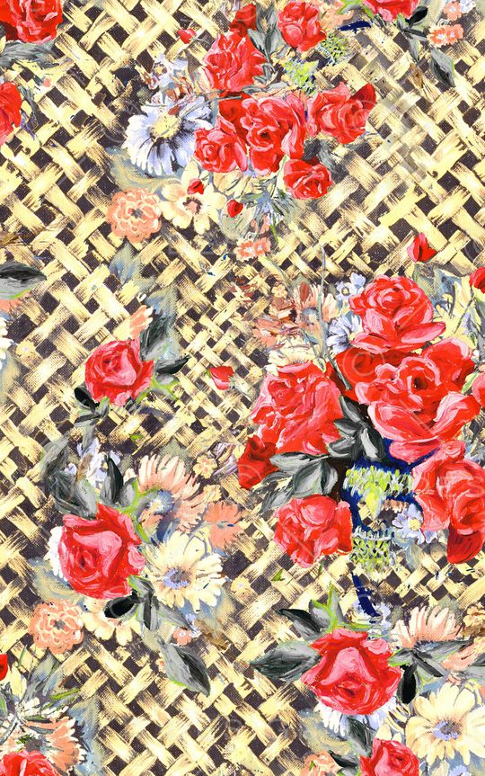 格子印花华亿平台图片