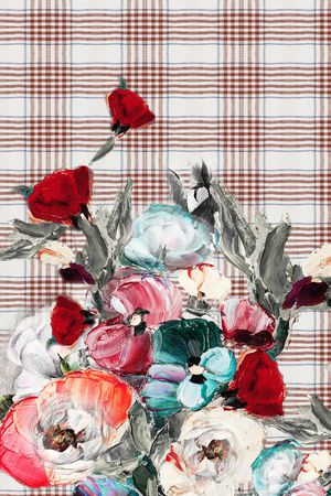 格子印花华亿平台图片