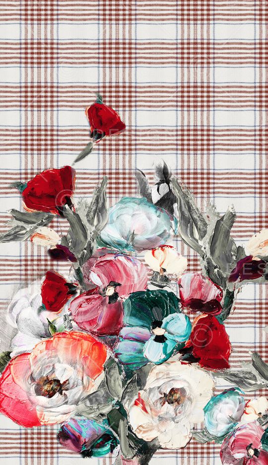 格子印花华亿平台图片