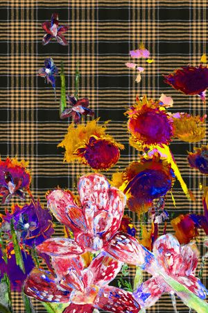 格子印花华亿平台图片