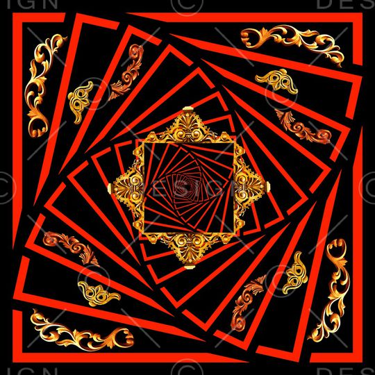 几何印花华亿平台图片