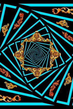 几何印花华亿平台图片