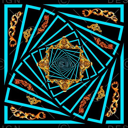 几何印花华亿平台图片