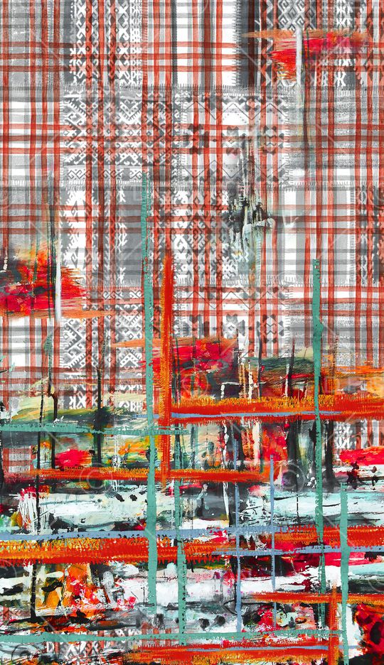 格子印花华亿平台图片