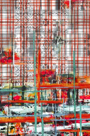 格子印花华亿平台图片