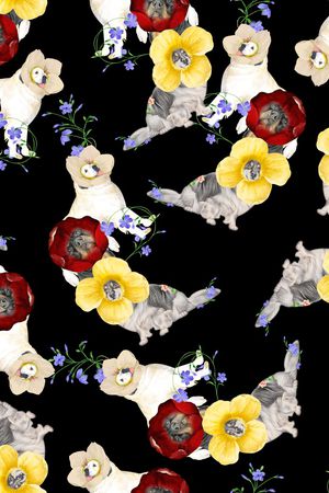 可爱印花华亿平台图片