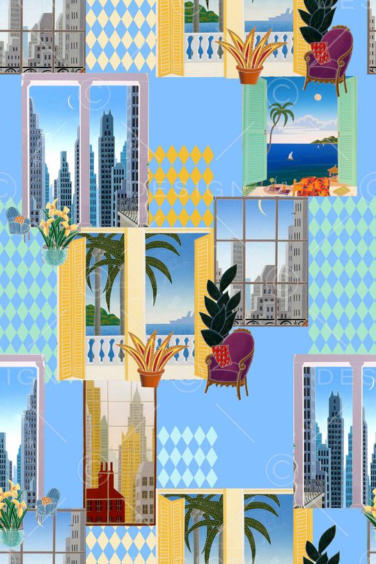 几何印花华亿平台图片