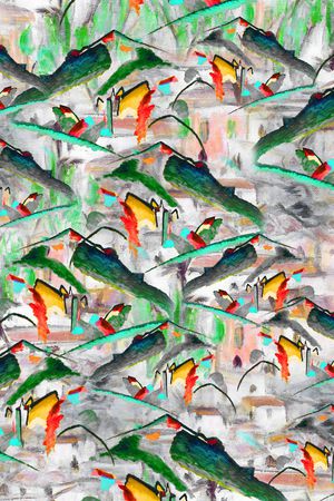 线条印花华亿平台图片