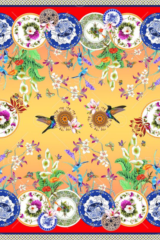 民族风印花华亿平台图片